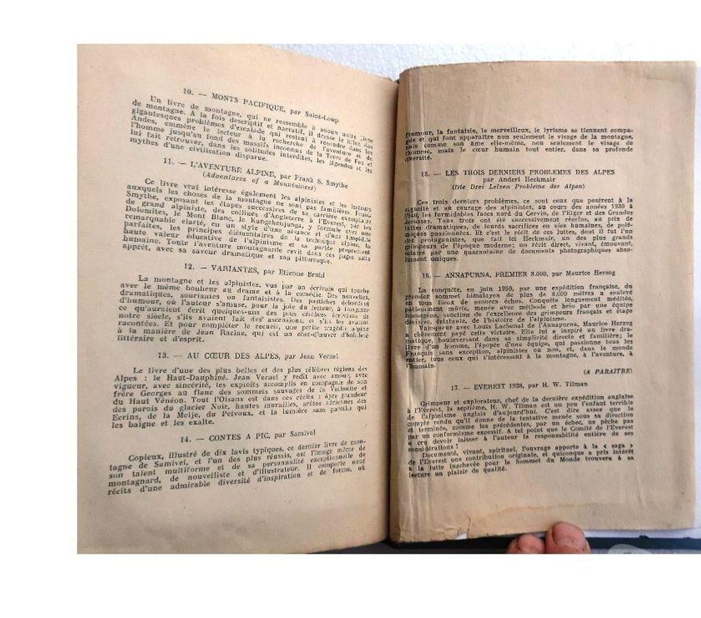 Livres occasion Hérault Castries - 34160 - Photos Vivastreet MAURICE HERZOG - ANNAPURNA - Premier 8.000 - ARTHAUD 