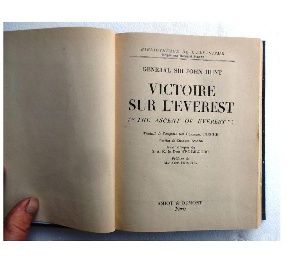 Livres occasion Hérault Castries - 34160 - Photos Vivastreet VICTOIRE SUR L’EVEREST 347 PAGES GÉNÉRAL SIR JOHN HUNT 