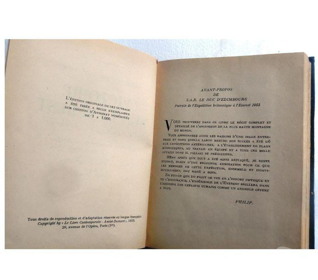 Livres occasion Hérault Castries - 34160 - Photos Vivastreet VICTOIRE SUR L’EVEREST 347 PAGES GÉNÉRAL SIR JOHN HUNT 
