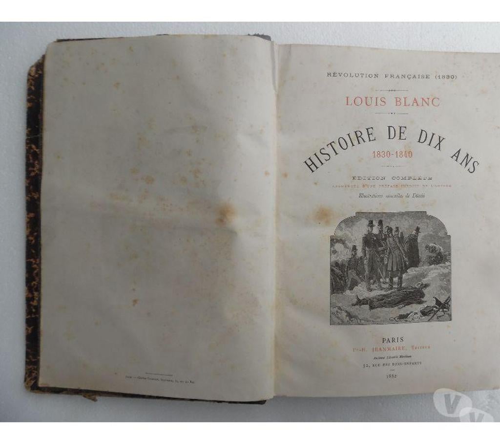 Collection Hérault Castries - 34160 - Photos Vivastreet Révolution Française1830 Histoire 10 ans 18301840 2 volumes