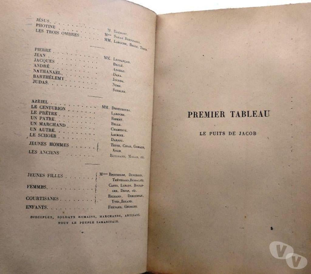 Livres occasion Hérault Castries - 34160 - Photos Vivastreet LA SAMARITAINE EDMOND ROSTAND Évangile en trois tableaux 