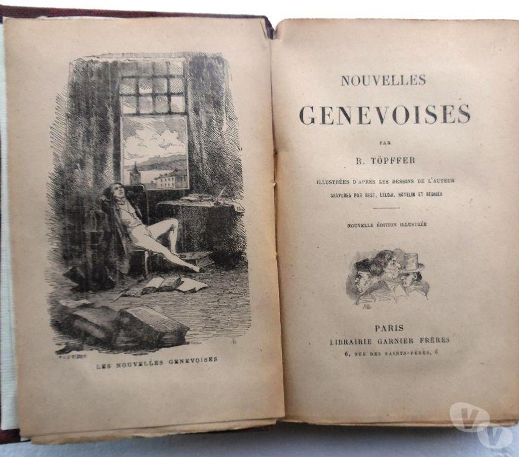 Livres occasion Hérault Castries - 34160 - Photos Vivastreet NOUVELLES GENEVOISES par R.TÖPFFER Illustré d’après l'auteur