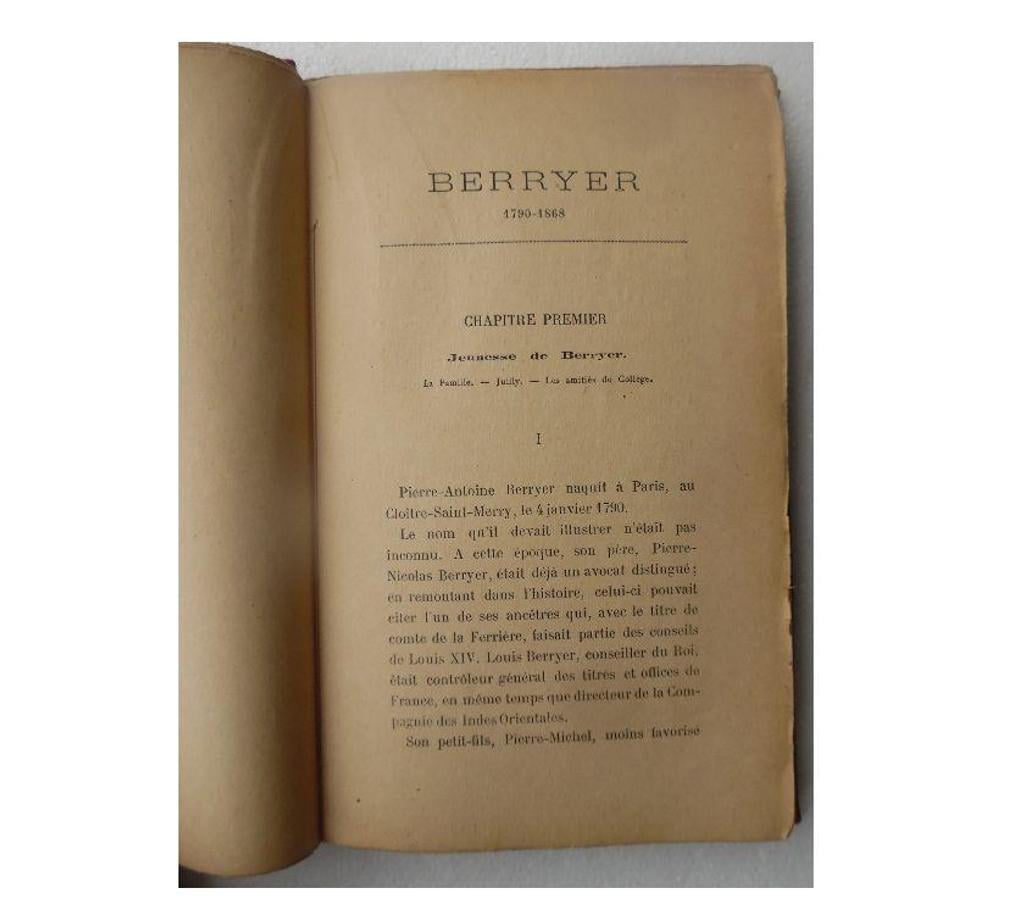 Livres occasion Hérault Castries - 34160 - Photos Vivastreet BERRYER 1790-1868 Pierre LEMOYNE E. PAILLART imprimeur 