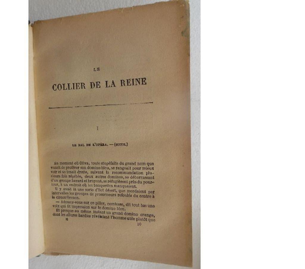 Livres occasion Hérault Castries - 34160 - Photos Vivastreet ALEXANDRE DUMAS - LE COLLIER DE LA REINE – Œuvre complète