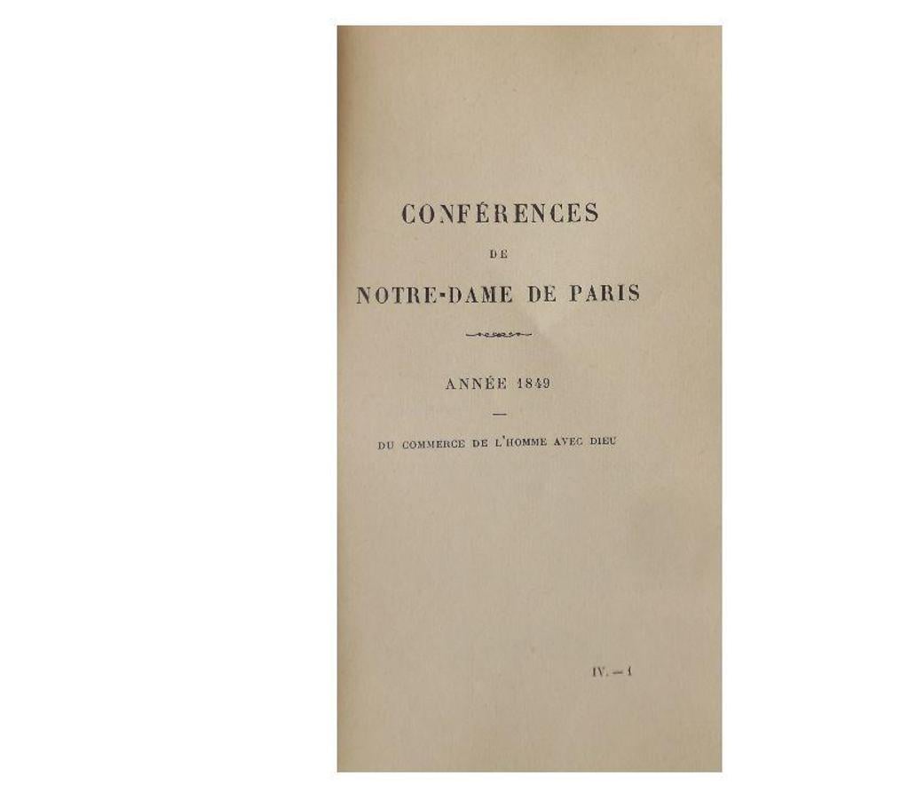Livres occasion Hérault Castries - 34160 - Photos Vivastreet Conférences de Notre-Dame de Paris IV - Tome quatrième -1849