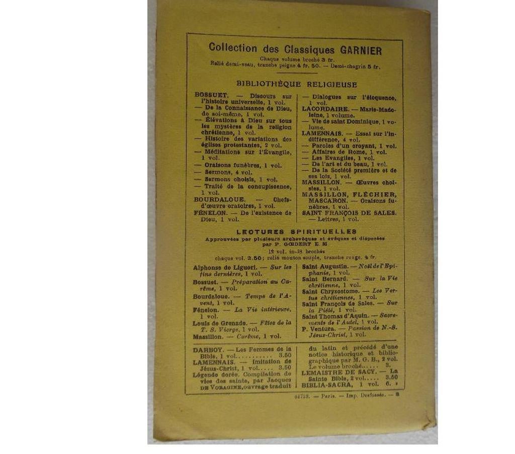Livres occasion Hérault Castries - 34160 - Photos Vivastreet Conférences de Notre-Dame de Paris IV - Tome quatrième -1849