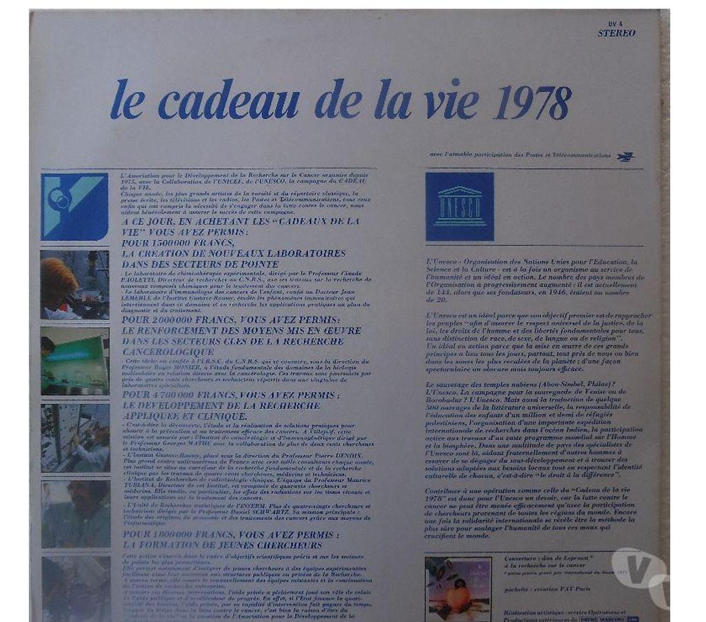 Collection Hérault Castries - 34160 - Photos Vivastreet 33 tours Le cadeau de la vie 1978 