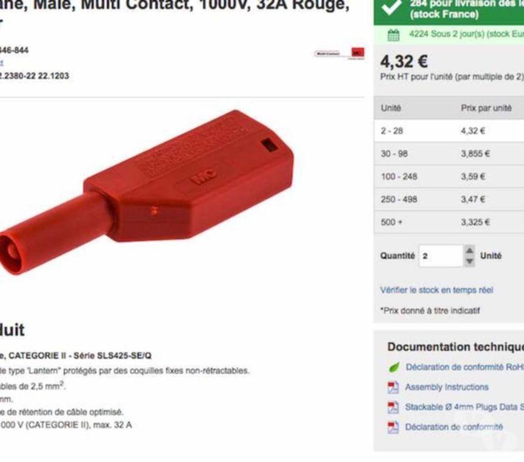  Nord Valenciennes - 59300 - Photos Vivastreet Cordons sécurisés pour mesures électriques 172 