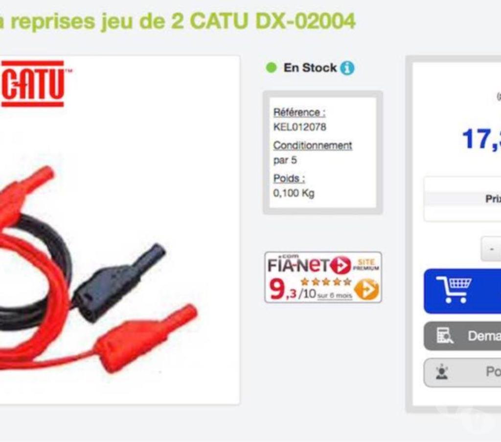  Nord Valenciennes - 59300 - Photos Vivastreet Cordons sécurisés pour mesures électriques 172 