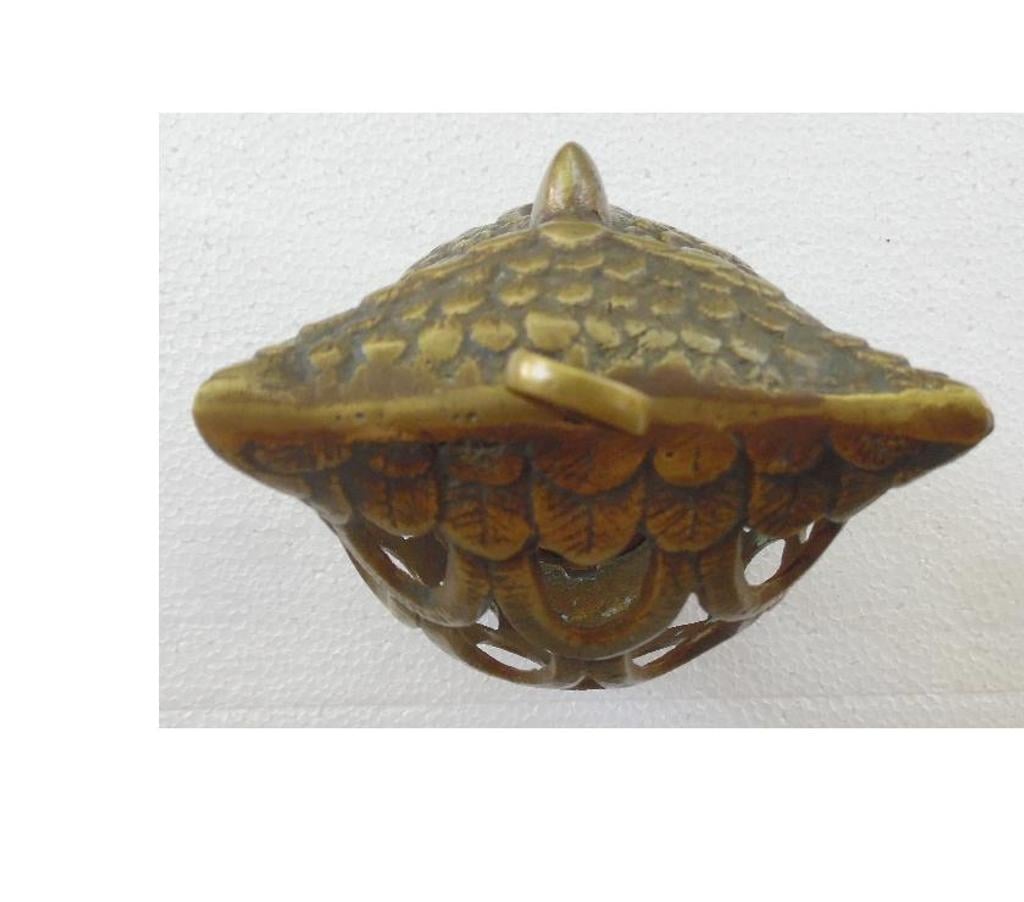 Décoration - art Hérault Castries - 34160 - Photos Vivastreet Hibou Bougeoir photophore ancien en laiton ou en bronze 