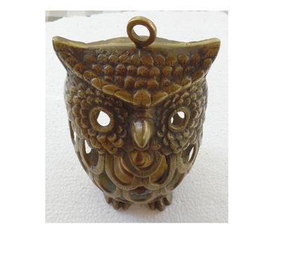 Décoration-Art-Antiquité Castries Hérault - Photos Vivastreet Hibou Bougeoir photophore ancien en laiton ou en bronze 