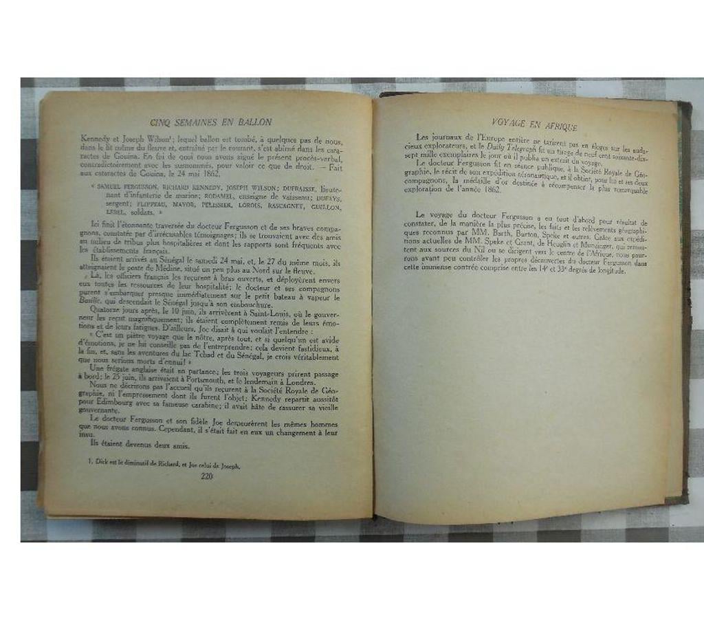 Livres occasion Hérault Castries - 34160 - Photos Vivastreet JULES VERNE CINQ SEMAINES EN BALLON - A RESTAURER 1943