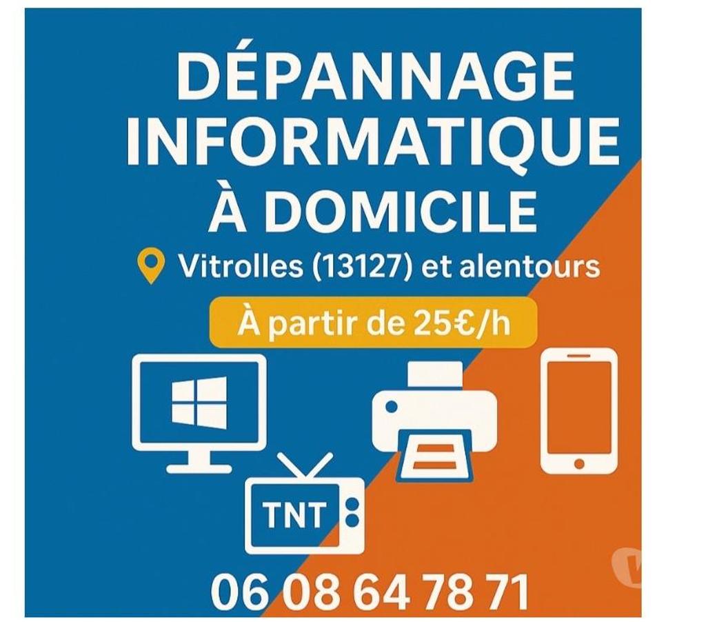 Dépannage ordi Mac / PC / portable Bouches-du-Rhône Rognac - 13340 - Photos Vivastreet ASSISTANCE INFORMATIQUE A DOMICILE