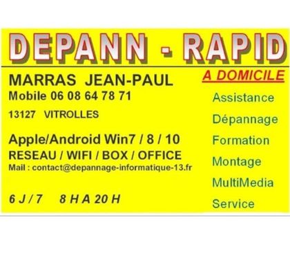 Dépannage informatique Rognac Bouches-du-Rhône - Photos Vivastreet ASSISTANCE INFORMATIQUE A DOMICILE