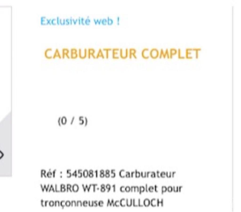 Nord Valenciennes - 59300 - Photos Vivastreet Carburateur pour moteur McColloche 444 149