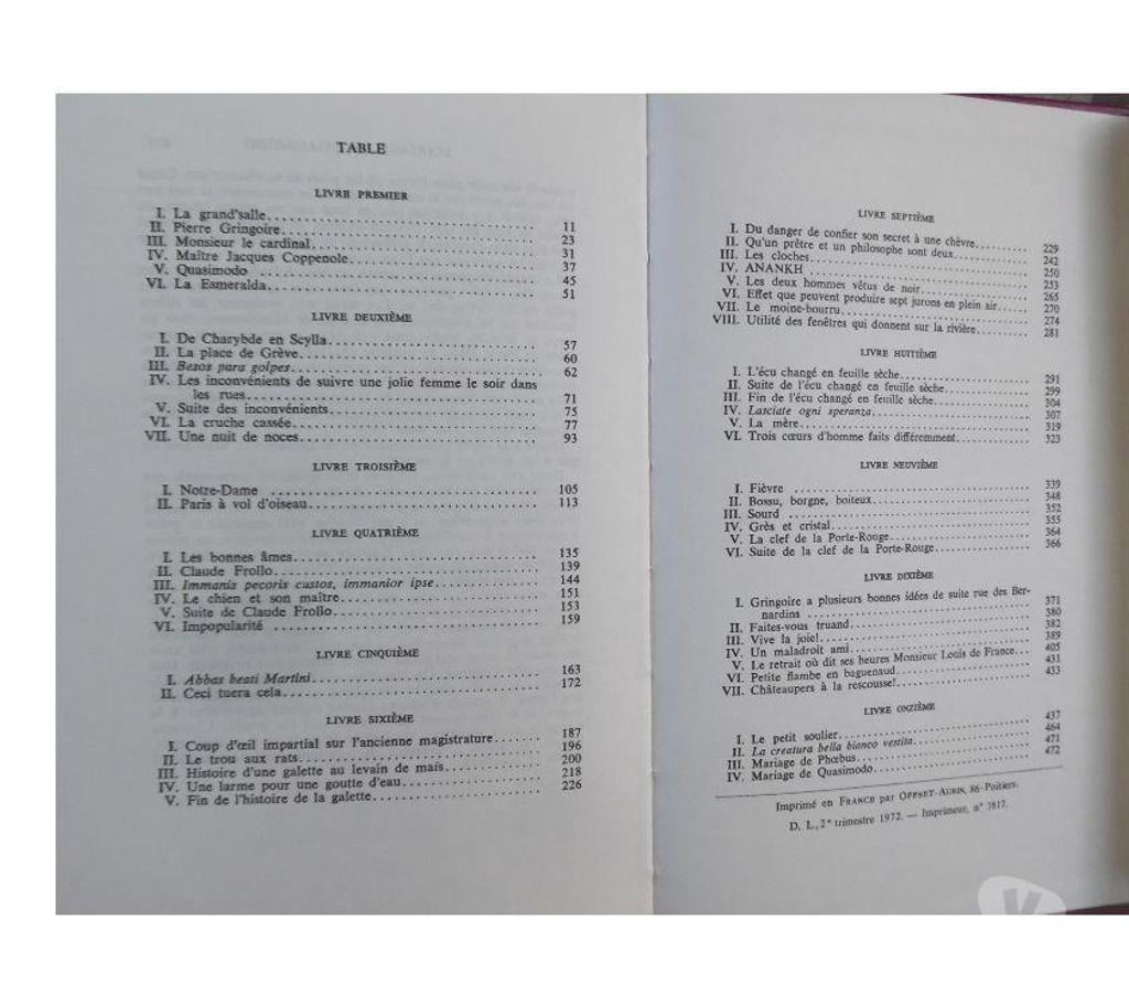 Livres occasion Hérault Castries - 34160 - Photos Vivastreet VICTOR HUGO - NOTRE DAME DE PARIS - Version luxe numérotée