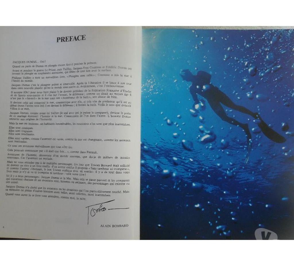 Livres occasion Hérault Castries - 34160 - Photos Vivastreet LE LIVRE D’OR DE LA PLONGÉE - JACQUES DUMAS