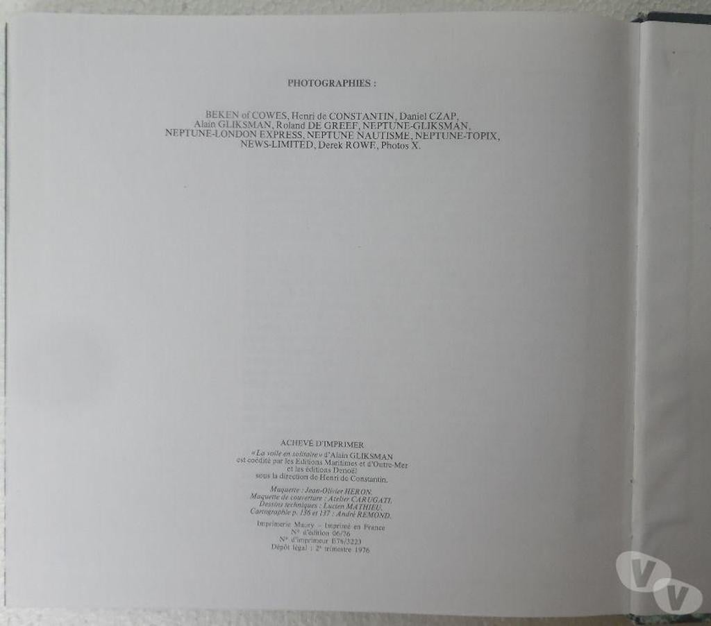 Livres occasion Hérault Castries - 34160 - Photos Vivastreet La voile en solitaire de Slocum a la transatlantique – Alain