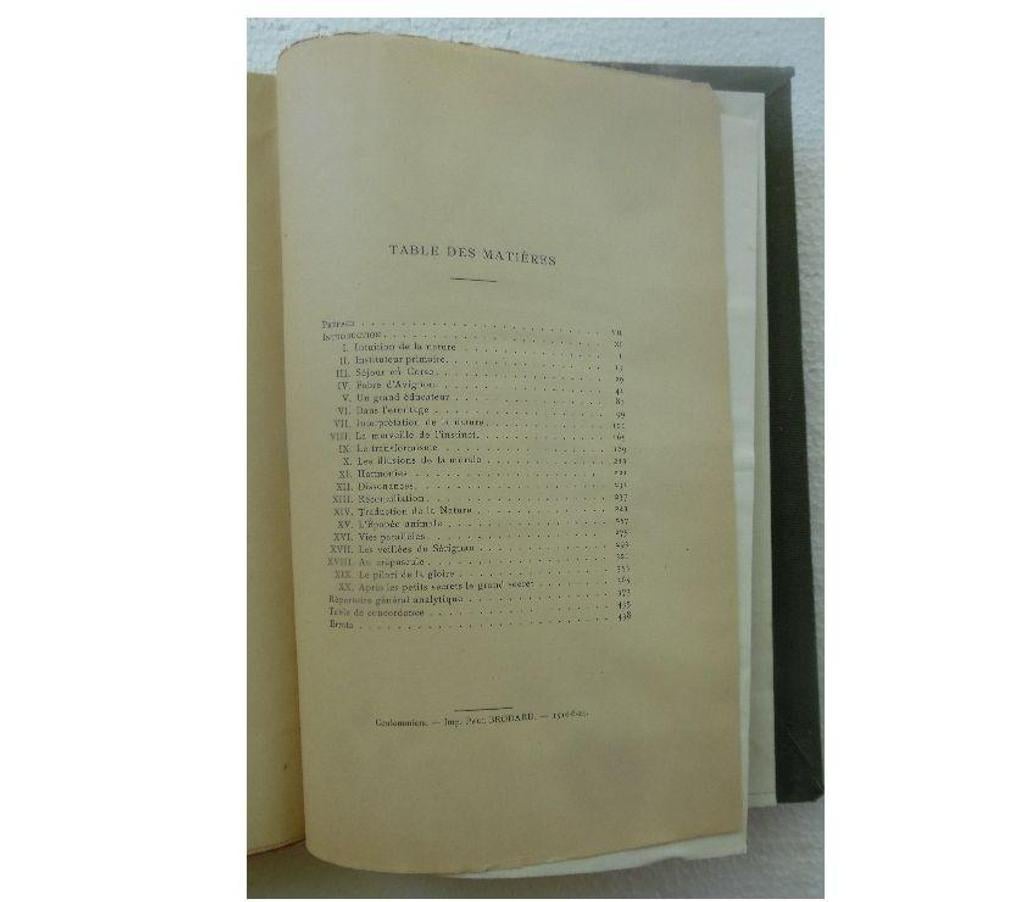 Livres occasion Hérault Castries - 34160 - Photos Vivastreet LA VIE DE J.H.FABRE NATURALISTE SUIVIE DU REPERTOIRE GENERAL