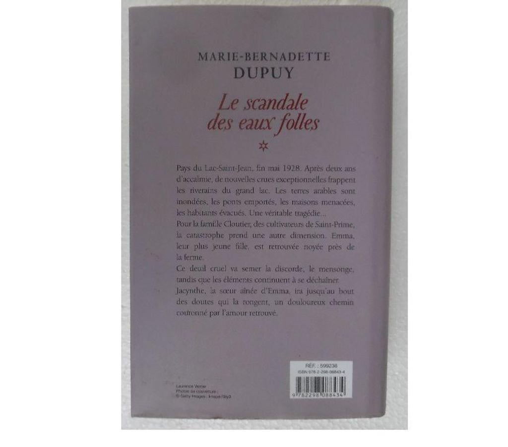 Livres occasion Hérault Castries - 34160 - Photos Vivastreet Le scandale des eaux folles - Marie-Bernadette DUPUY 