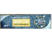 Banderole publicitaire de collection ELF 2014 en plastique