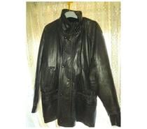 VESTE EN CUIRE NOIRE HOMME ROBS PARIS XXL.