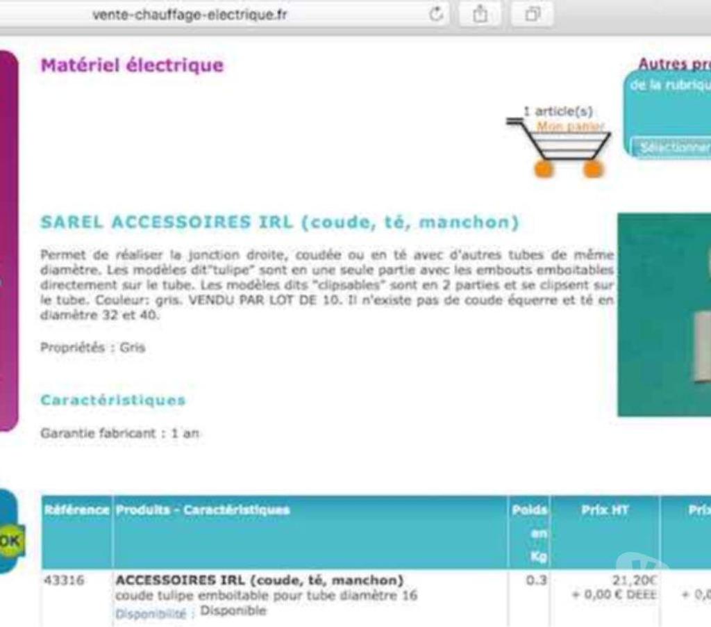 Nord Valenciennes - 59300 - Photos Vivastreet Tés-coudes-attaches IRO 9-16-20 Legrand et Arnoud 260
