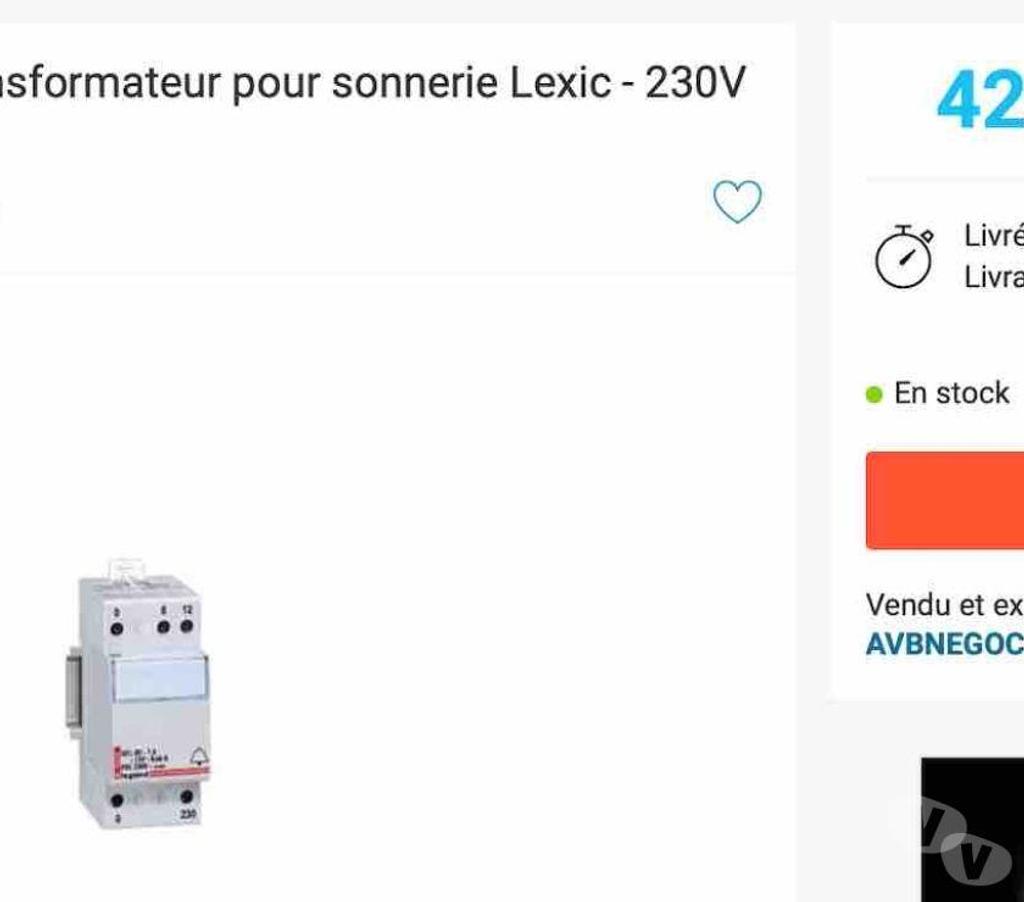  Nord Valenciennes - 59300 - Photos Vivastreet Transformateurs de sécurité 8V-12V-24V-48V 70