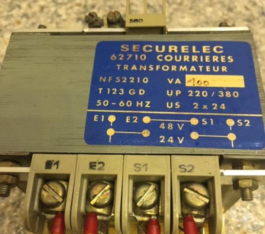  Nord Valenciennes - 59300 - Photos Vivastreet Transformateurs de sécurité 8V-12V-24V-48V 70