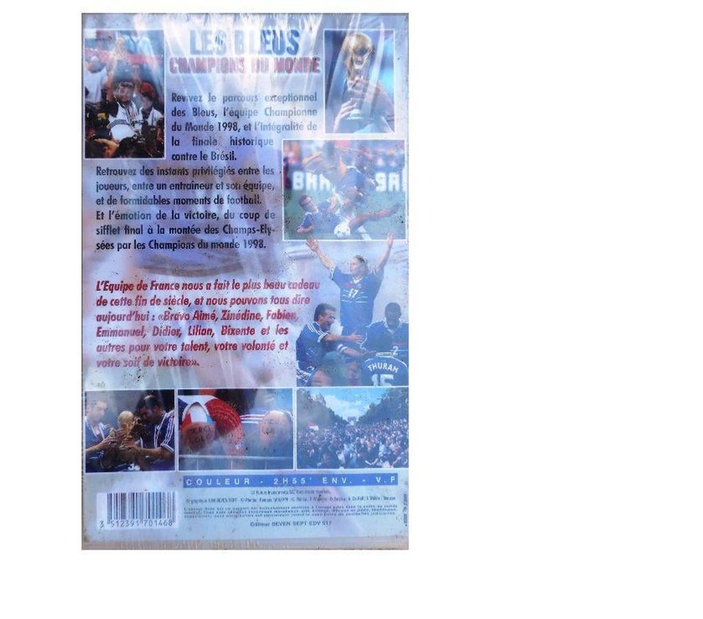 Collection Hérault Castries - 34160 - Photos Vivastreet Cassette vidéo VHS Les bleus champions du monde 1998 neuve 