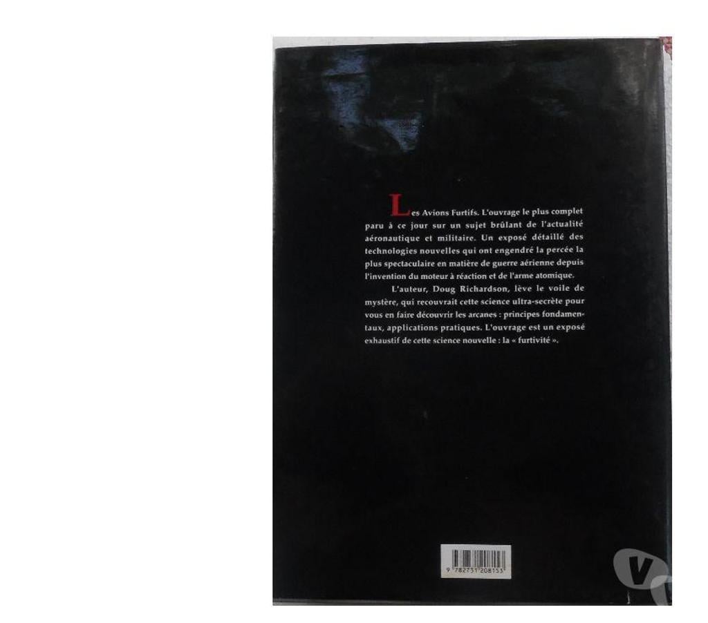 Livres occasion Hérault Castries - 34160 - Photos Vivastreet Avions furtifs indécelables, insaisissables, indétectables 