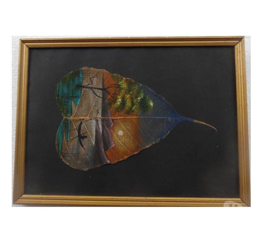 Décoration - art Hérault Castries - 34160 - Photos Vivastreet Très jolies peintures sur feuilles de Pipal des Indes