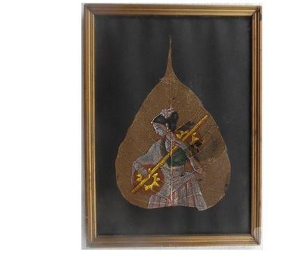 Décoration-Art-Antiquité Castries Hérault - Photos Vivastreet Très jolies peintures sur feuilles de Pipal des Indes