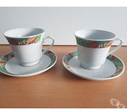 Ameublement & art de la table Paris 4ème ardt Paris - Photos Vivastreet tasses café imprimé tropical lot de 2⭐neuf ⭐
