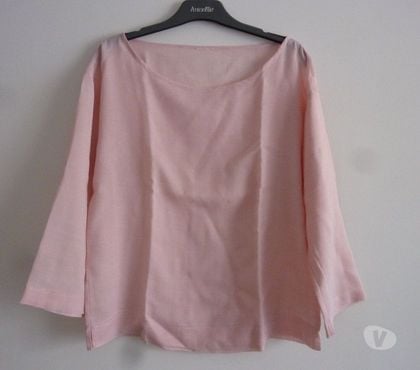 Vêtements occasion Le Kremlin Bicetre Val-de-Marne - Photos Vivastreet Top style tunique manches 34 - Rose - T2