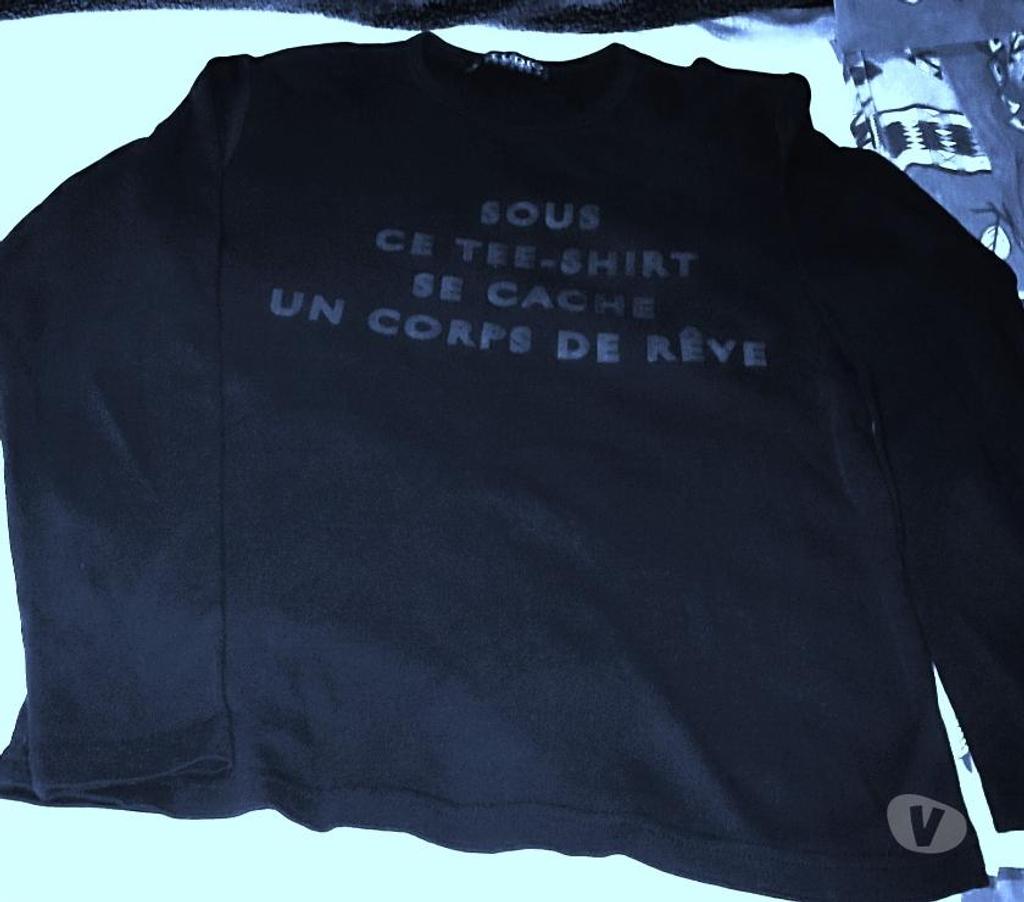 Vêtements occasion Moselle Florange - 57190 - Photos Vivastreet t shirt manche longue noir