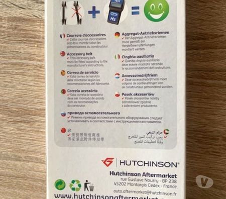 Pièces et services auto Nord Valenciennes - 59300 - Photos Vivastreet Courroie neuve HUTCHINSON à 6 stries 805 K 6 61