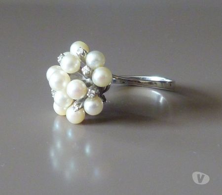 Bijoux occasion Yvelines Maurepas - 78310 - Photos Vivastreet Bague en or blanc, perles et diamants