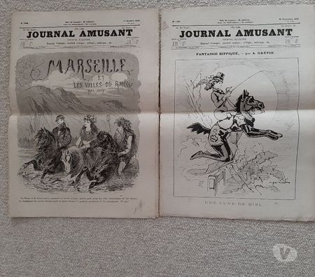 Collection Val-de-Marne Le Kremlin Bicetre - 94270 - Photos Vivastreet Journal amusant n° 1203 et n° 1206 - année 1879