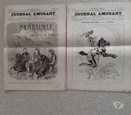 Collection Le Kremlin Bicetre Val-de-Marne - Photos Vivastreet Journal amusant n° 1203 et n° 1206 - année 1879