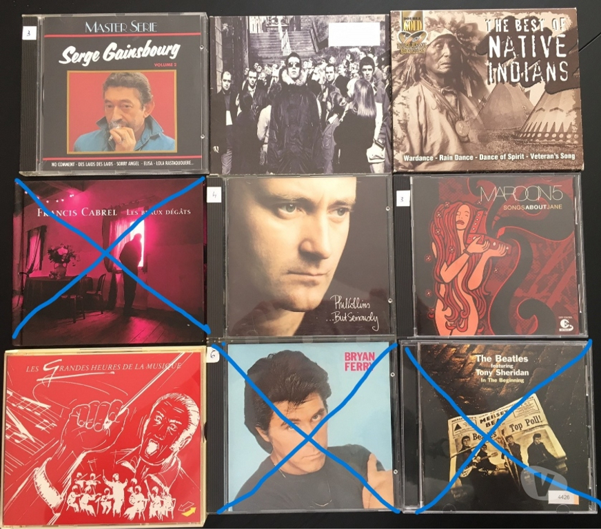 CDs Yvelines Guyancourt - 78280 - Photos Vivastreet CD pop rock , rock , chanson francaise ...