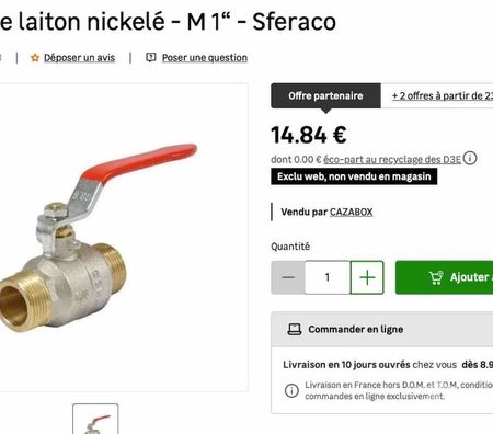  Nord Valenciennes - 59300 - Photos Vivastreet Robinets - vannes et raccords 48 