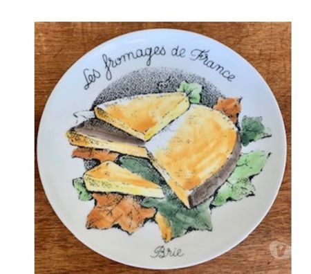 Ameublement & art de la table Val-de-Marne Villejuif - 94800 - Photos Vivastreet 6 assiettes sur le thème des fromages de France (GIEM).