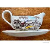 Très belle saucière anglaise W.H.GRINDLEY 