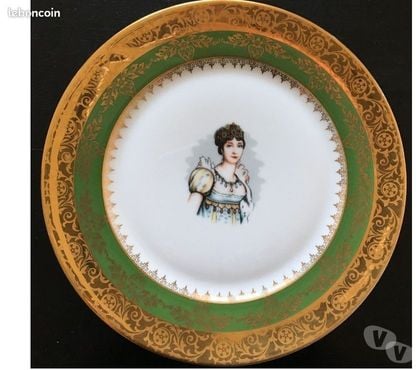 Collection Villejuif Val-de-Marne - Photos Vivastreet Assiette en Porcelaines de 26cm (Joséphine ).