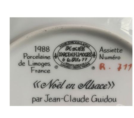 Collection Val-de-Marne Villejuif - 94800 - Photos Vivastreet Assiette (Noël en Alsace) Par Jean-Claude GUIDOU