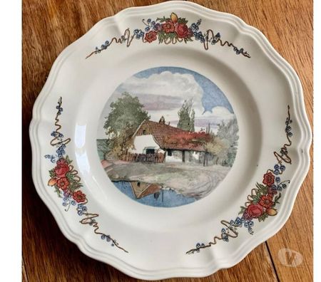 Collection Val-de-Marne Villejuif - 94800 - Photos Vivastreet 1 assiette creuse en faïence de Obernai-SARREGUEMINES