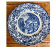 1assiette, demie creuse Anglaise de chez Johnson Bros.