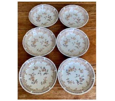 Ameublement & art de la table Val-de-Marne Villejuif - 94800 - Photos Vivastreet 6 assiettes creuses joliment Fleuries Anglaises.