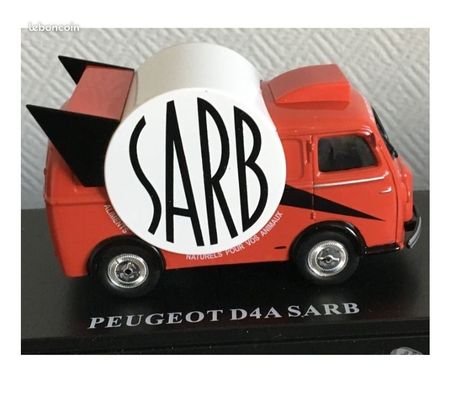 Collection Val-de-Marne Villejuif - 94800 - Photos Vivastreet Hachette - Peugeot D4A "SARB" Camionnette miniature (Pub)